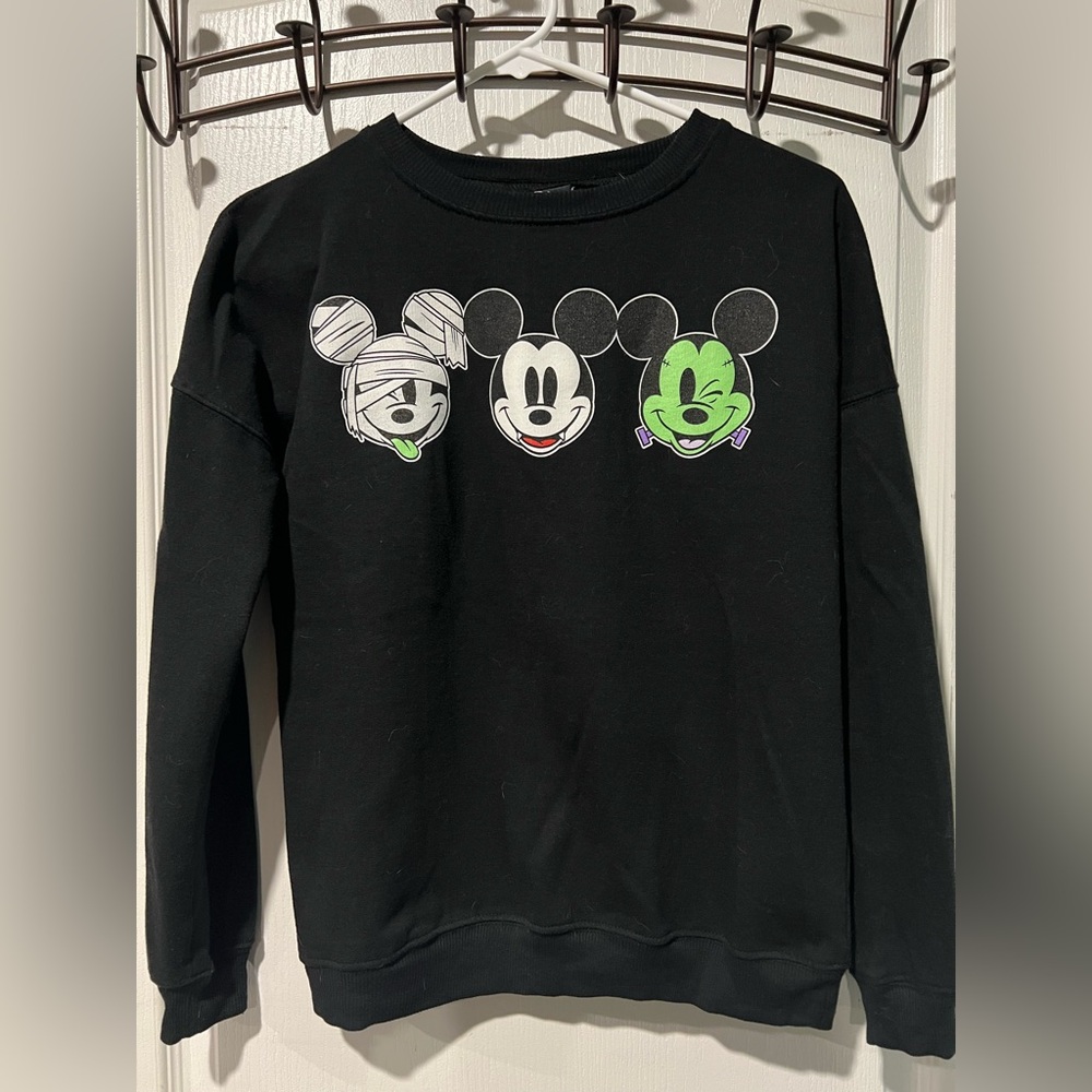 Disney Halloween Mickey head Trio Sweatshirt XS